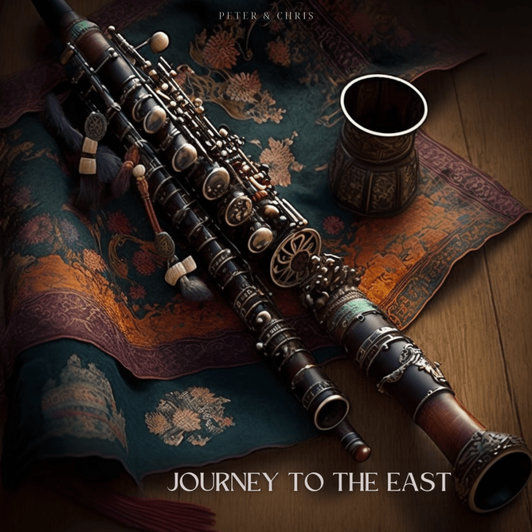 "A traditional clarinet, well-used and in need of cleaning, is seen partially disassembled. The instrument's various components, including the mouthpiece, keys, and body, are shown separated and arranged for maintenance. The heat from a cleaning process has caused the clarinet's wax and other materials to melt, creating a unique visual effect. The instrument awaits proper cleaning and reassembly before it can be played again."